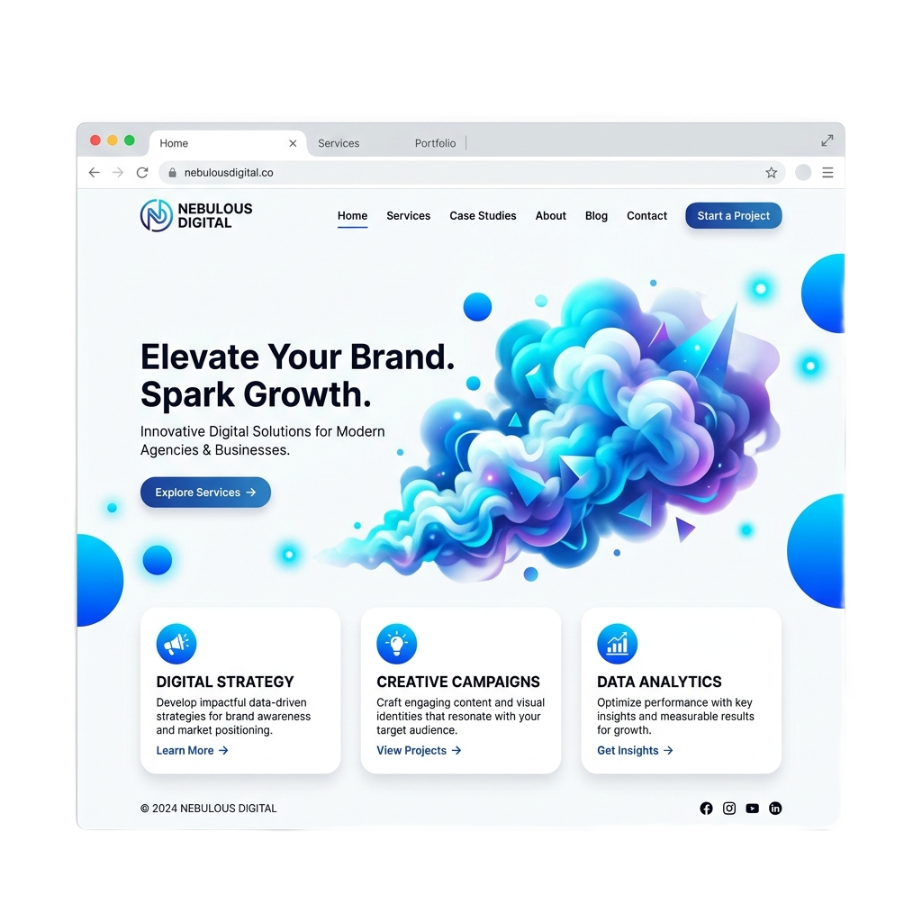 Web Design Mockup